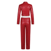 The Seven Deadly Sins Ban Red Leather Set Outfits Cosplay Costume